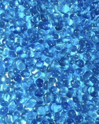 Irregular Blue Glass Pebbles – Decorative Aquarium Gravel (60g / 120g)