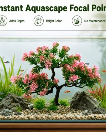 Artificial Aquarium Bonsai Tree – Decorative Aquascape Ornament for Fish Tanks