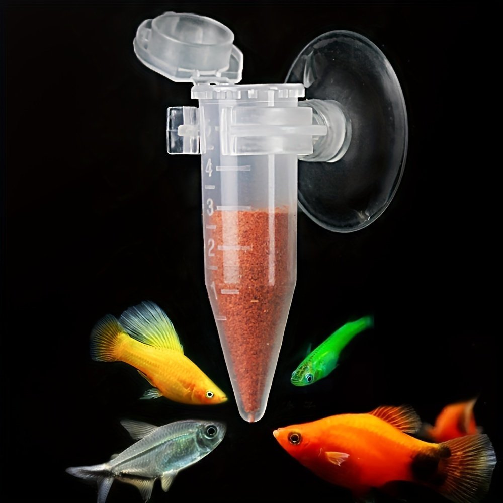 Aquarium Feeding Cup with Suction Cup – Easy-to-Attach Fish Feeding Station