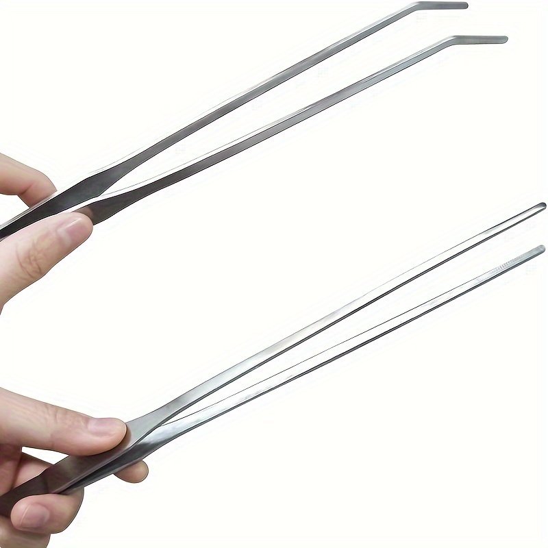 Stainless Steel Aquarium Feeding Tongs – Precision Fish Feeding Tool