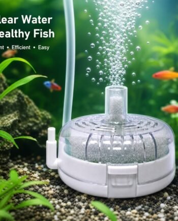 Aquarium Sponge Filter – Quiet Biochemical Filtration & Oxygen Bubble Filter