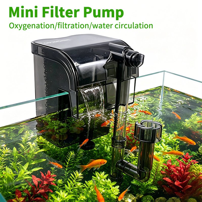 Aquarium Waterfall Hanging Filter – Quiet Water Filtration & Circulation System