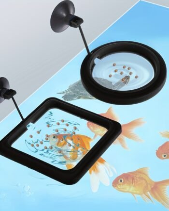 2PCS Aquarium Feeding Rings with Suction Cups – Floating Fish Feeding Rings