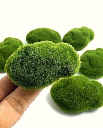 10PCS Lush Simulated Moss Grass – Miniature Aquarium Landscape Decoration