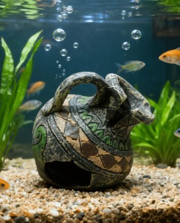 Realistic Resin Aquarium Hideout Cave – Fish Tank Shelter Ornament
