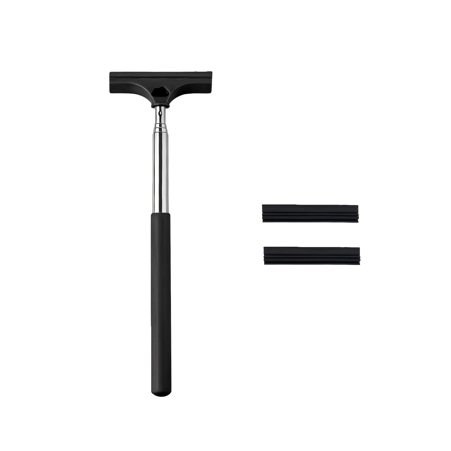 Telescopic Aquarium Scraper Brush – Extendable Cleaning Tool with 2 Brush Heads