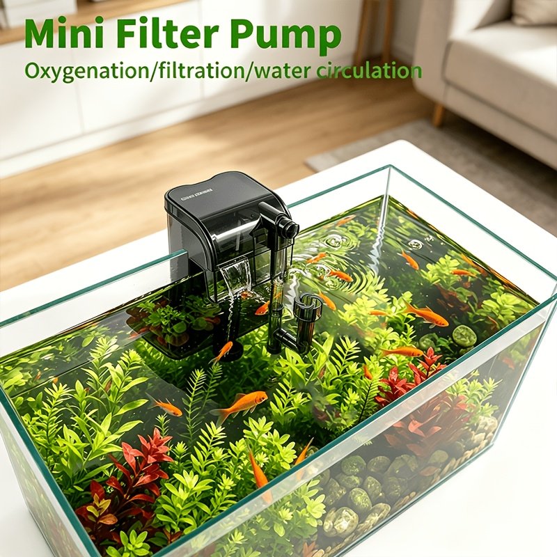 Aquarium Waterfall Hanging Filter – Quiet Water Filtration & Circulation System