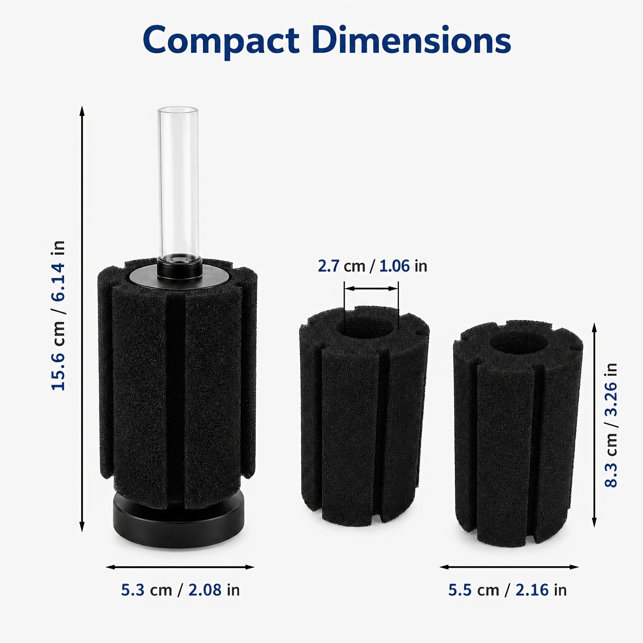 Aquarium Sponge Filter – Quiet Biological Filtration for Freshwater Fish Tanks