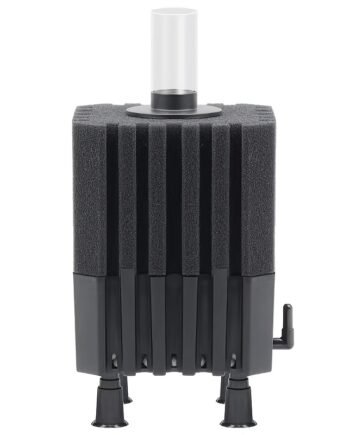 High-Efficiency Square Aquarium Sponge Filter with Ceramic Balls & Air Stone