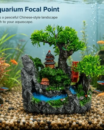 Aquarium Resin Rockery Landscape Ornament – Natural Stone Style Fish Tank Decoration