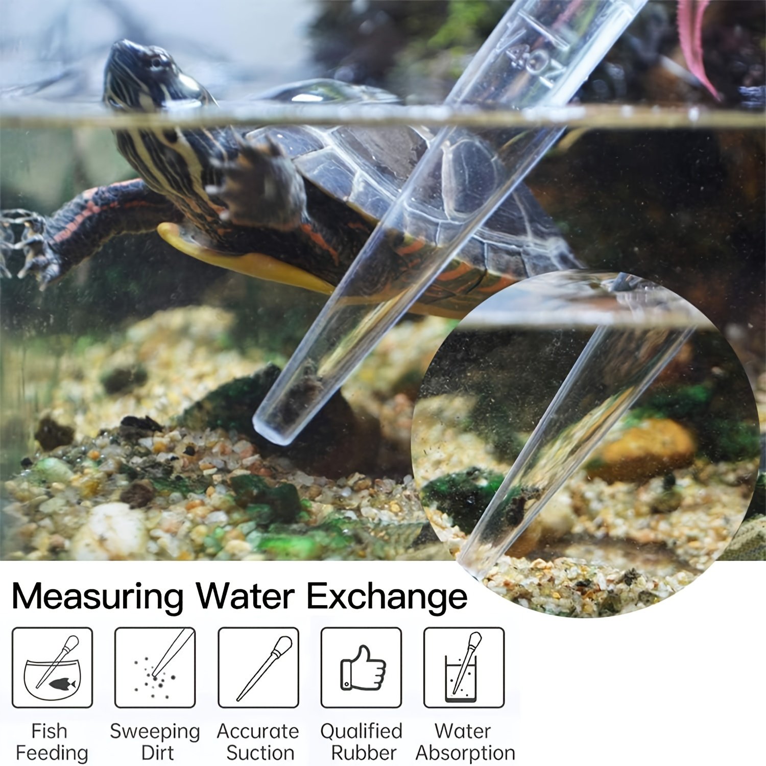 Aquarium Water Changer Dropper – Fish Tank Cleaning & Water Transfer Tool